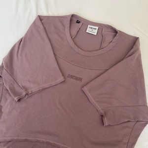 gymshark cropped oversized workout tee